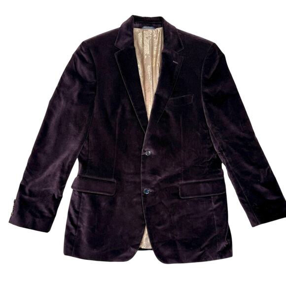Hugo Boss Maselli Velvet Plum Purple Blazer Sportscoat 42L - Picture 2 of 11
